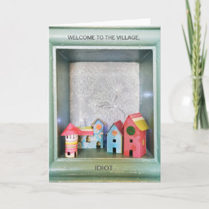 New home New house Paper houses Colourful Humo Card