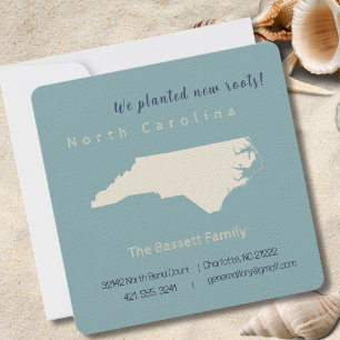 New Home North Carolina Moving Announcement Card