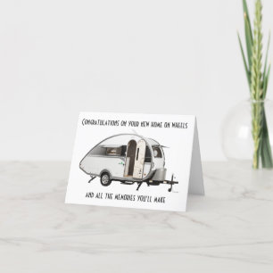 ****NEW HOME ON WHEELS**** CONGRATULATIONS CARD