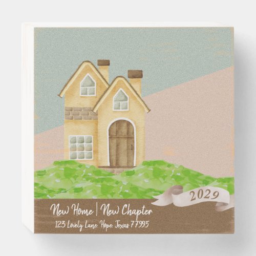 New Home Owner Commemorative Wooden Box Sign