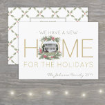 New Home Photo Christmas Wreath Change of Address Holiday Card<br><div class="desc">Share the joyful news of your new home with an elegant custom photo holiday moving announcement card. Picture and text are simple to customize. If preferred, a single person can change "We Have A New Home for the Holidays" to "I Have... " (IMAGE PLACEMENT TIP: An easy way to center...</div>
