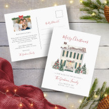 New Home Photo Holiday Postcard