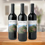 New home photo housewarming wine label