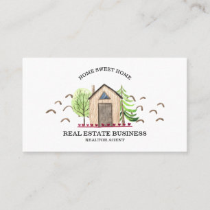 New Home Real Estate Agent Business Card
