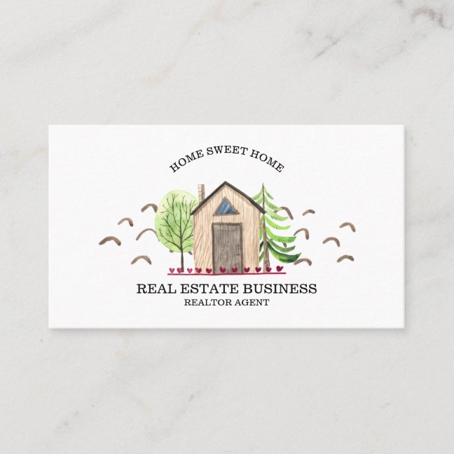 New Home Real Estate Agent Business Card