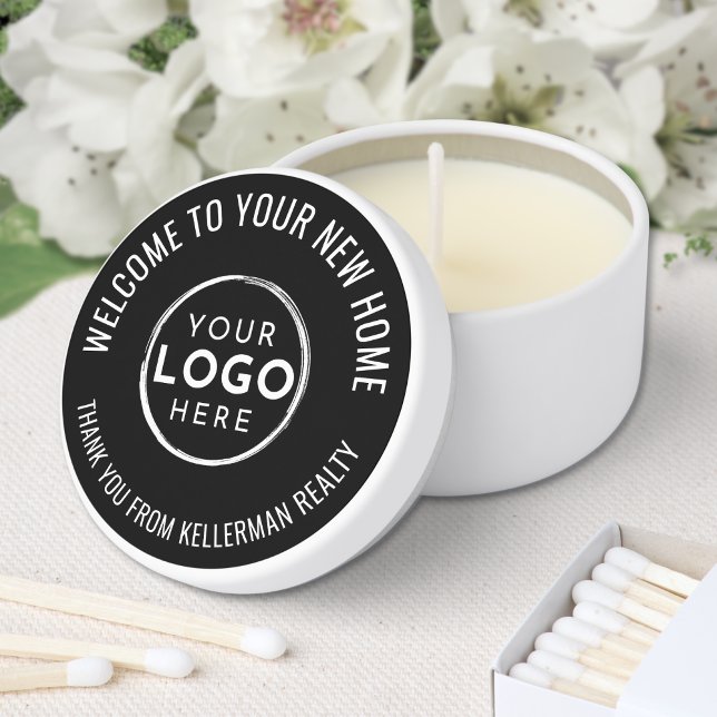 New Home Real Estate Business Logo Mini Candle Favors (New Home Real Estate Business Logo Mini Candle Favors)