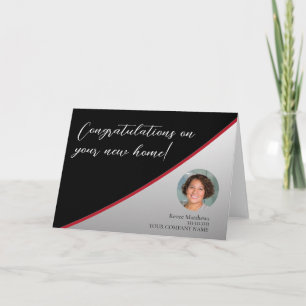 New Home Real Estate Photo Business Note Card