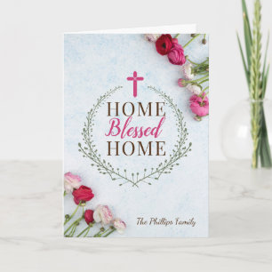 New Home Religious, Home Blessed Home Holiday Card