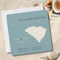 New Home South Carolina  Moving Announcement Card