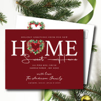 New Home Sweet Home Holiday Moving Announcement