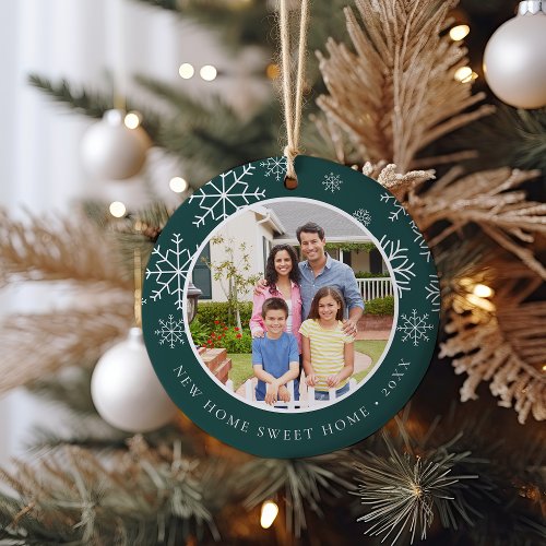 New Home Sweet Home  Photo Ceramic Ornament