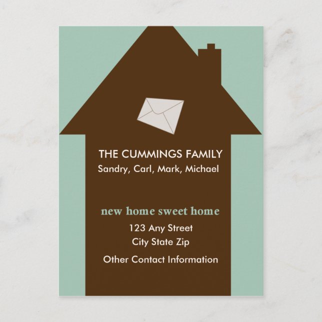 New Home Sweet Home Postcard (Front)