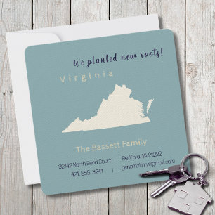 New Home Virginia Moving Announcement Postcard