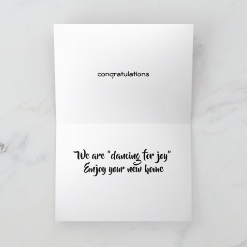 **NEW HOME** WE ARE DANCING FOR JOY FOR 