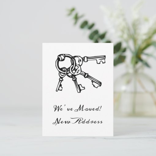 New Home We’ve Moved Announcement Postcard | Zazzle