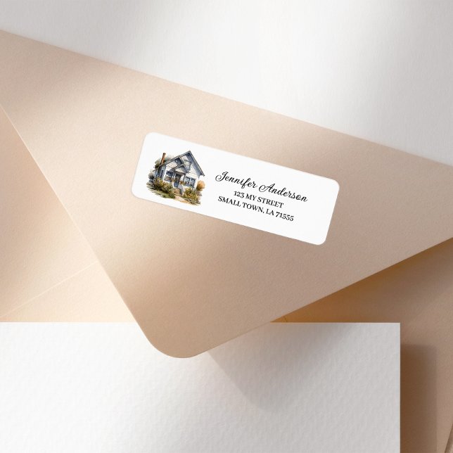 New Home White House Realtor Address Label (Creator Uploaded)