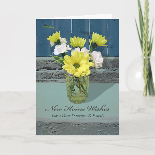 New Home Wishes for Daughter and Son-in-Law Card (Front)