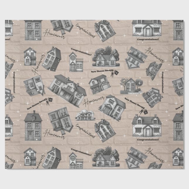 New Home Wrapping Paper (Flat)