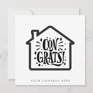 New Homeowner Congrats Real Estate Card
