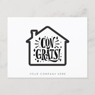 New Homeowner Congrats Real Estate Postcard