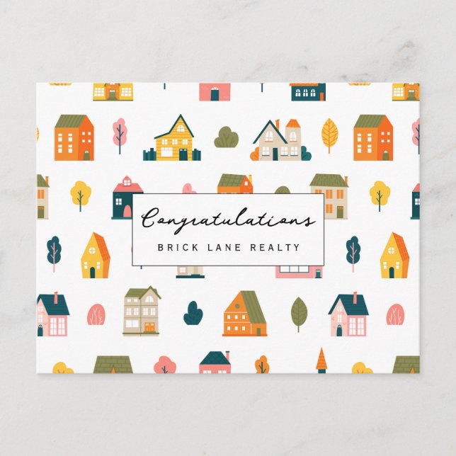 New Homeowner Congratulations Realty Postcard (Front)