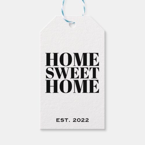 New Homeowner Home Sweet Home Gift Tags