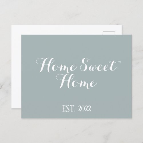 New Homeowner Home Sweet Home Postcard