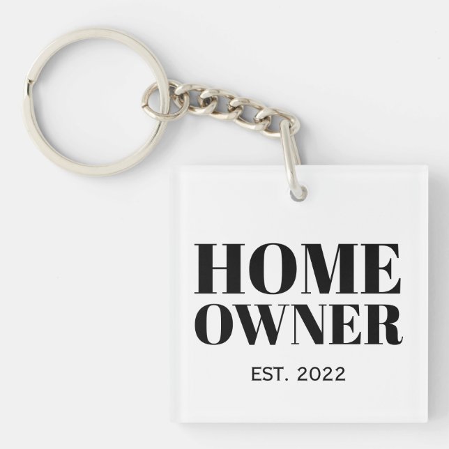 New Homeowner Realtor Keychain (Front)