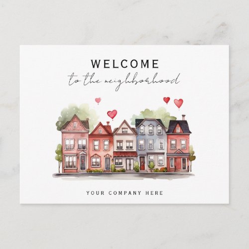 New Homeowner Welcome to the Neighborhood Realty Postcard
