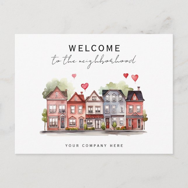 New Homeowner Welcome to the Neighborhood Realty Postcard (Front)