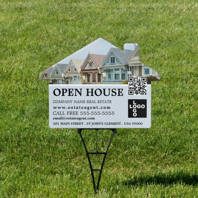 New Homes, Realtor, Estate Agent Open House Sign (Insitu)
