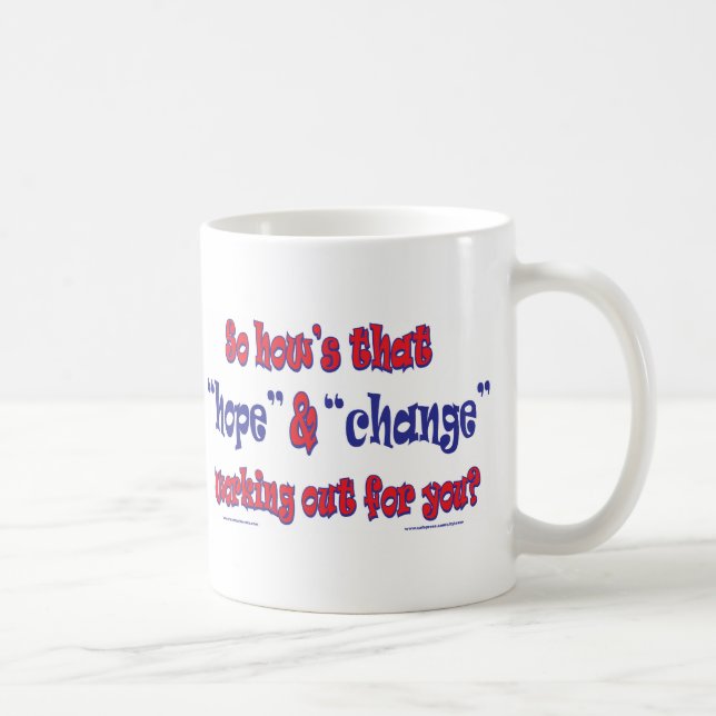NEW-HOPE-AND-CHANGE-Funky Script Coffee Mug (Right)
