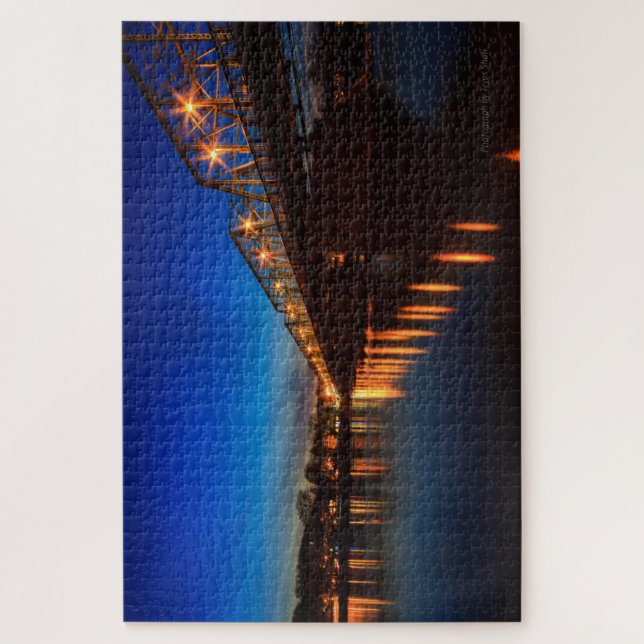 New Hope Lambertville Bridge Jigsaw Puzzle 1000pc (Vertical)
