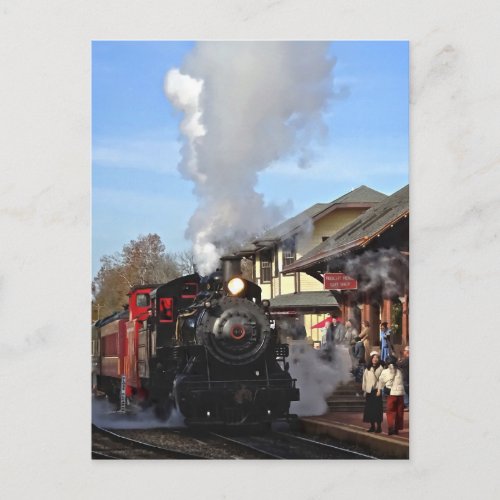 New Hope PA _ Autumn Excursion on Steam Train Postcard