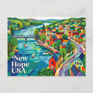 New Hope USA Postcard