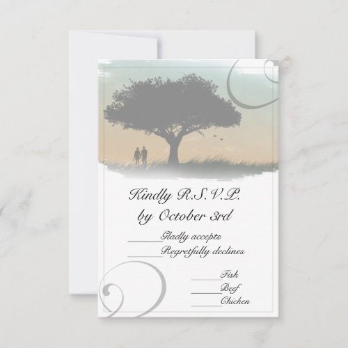 New Horizon Wedding RSVP Card