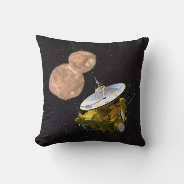 New Horizons Mission To Ultima Thule Throw Pillow (Front)