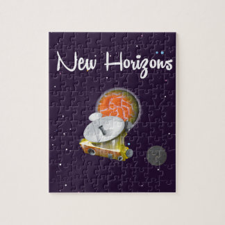 New Horizons Space craft at Pluto Post Card Jigsaw Puzzle