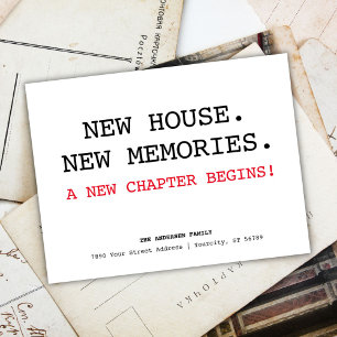 New House Change of Address We Have Moved Announcement Postcard