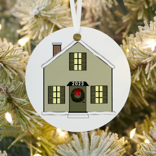 New House Collectible Ceramic Ornament (Insitu)
