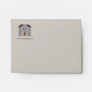 New House New Address Personalized Beige Envelope