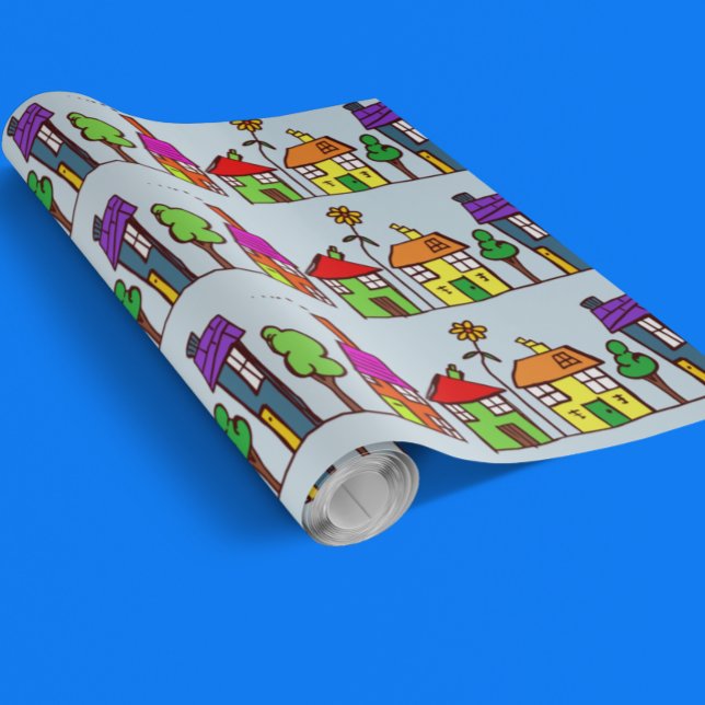 New House Realtor HouseWarming Gift Wrapping Paper (Creator Uploaded)