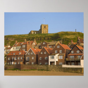 New housing and St Margarets church, Whitby, Poster