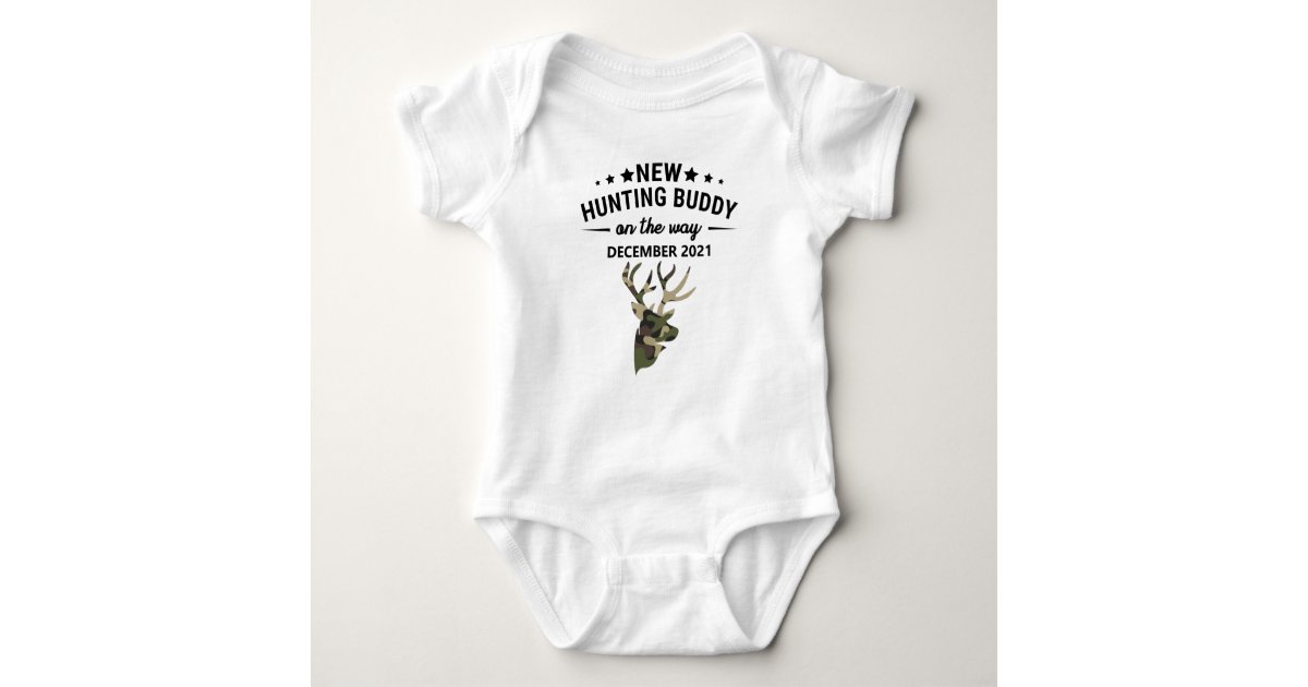 New Fishing Buddy Coming Soon - Baby Onesie - Pregnancy Reveal Gift - Baby Announcement Black / Newborn