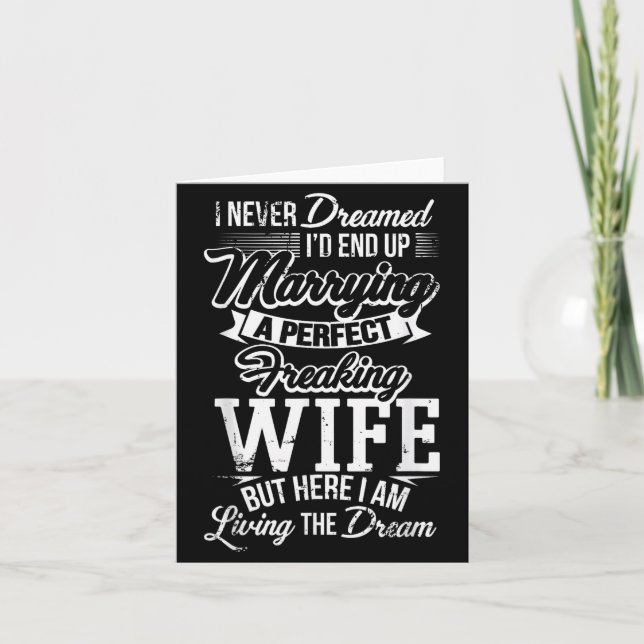 New Husband Wedding Anniversary Couple Hubby Gift  Card (Front)