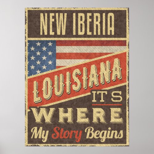 New Iberia Louisiana Poster