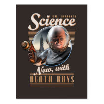 New, Improved Science: Now With Death Rays! Postcard