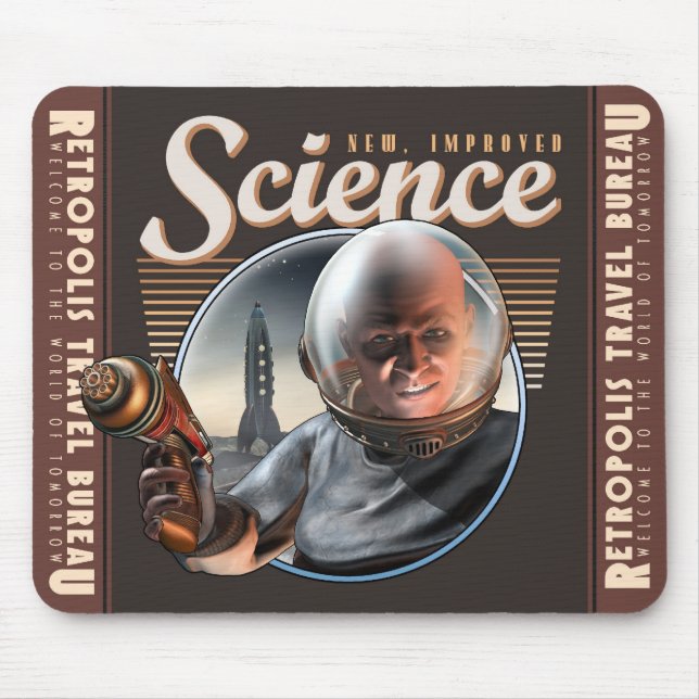 New, Improved SCIENCE Ray Gun Mouse Pad (Front)