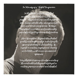 NEW! In Memory of Faux Wrapped Canvas Print -10x10