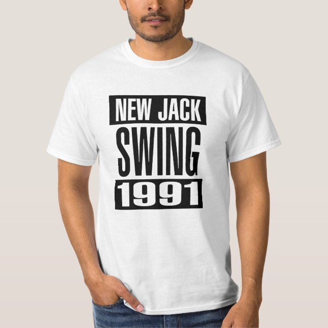New Jack Swing 1991 - White T-Shirt (Front)